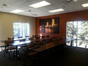 meeting room decor and size